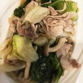 Nashiajior's cooksnap of when they made 豚バラ肉とレタスで逆サムギョプサル風炒め.
