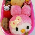 はるゆうママ☆'s cooksnap of when they made キャラ弁☆マイメロちゃん弁当.