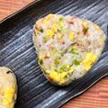 島子☆'s cooksnap of when they made 余った酢飯で♪玉子と梅のおにぎり.