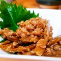 黒鯛一直線's cooksnap of when they made 肉みそごぼう.