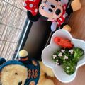 ゆうあやまま☆'s cooksnap of when they made ブロッコリーとハムであじさい♡キャラ弁当.