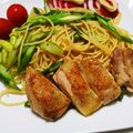 ooゆなoo's cooksnap of when they made ボリューム満点☆チキンとアスパラのパスタ.
