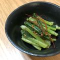 cookmishu's cooksnap of when they made 簡単で旨い♪カブの葉でナムル.