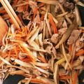 ピアぴあの's cooksnap of when they made 歯ごたえきんぴらゴボウ 豚肉塩麹入り！.