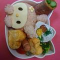 やまfam0610's cooksnap of when they made ＊キャラ弁＊簡単！マイメロちゃんおにぎり.