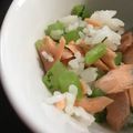 ゆりはるみ♡'s cooksnap of when they made 大根葉と鮭フレークの菜飯.
