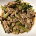 カメノア's cooksnap of when they made 小松菜と豚肉のニンニク炒め.