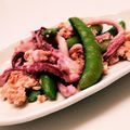 aibano's cooksnap of when they made イカとスナップえんどうの春炒め.