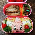 なりあ｡'s cooksnap of when they made キャラ弁☆プリキュア☆ペコリンのお弁当.