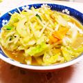 旦那は皿洗い's cooksnap of when they made 味噌ラーメン 簡単スープ☆ 野菜だけ~!.