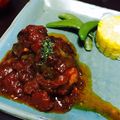 Sachi's cooksnap of when they made ストウブでピーマンの肉詰めトマト煮込み.