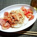 あかたろうくっきんぐ's cooksnap of when they made ☆栄養満点☆納豆トマトキムチそうめん.