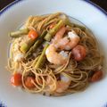 CANADOLL's cooksnap of when they made ✿アスパラガスとエビのパスタ✿.