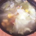 tomaton☆'s cooksnap of when they made がんもと千切り野菜のバジルコンソメスープ.