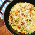 カチョカチョ's cooksnap of when they made ストウブde鶏五目炊き込みご飯.