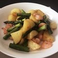 クックPZRNA8☆'s cooksnap of when they made エビとアスパラ、じゃが芋のＧＢＳ炒め.