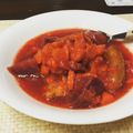 opayumaki's cooksnap of when they made ♡鶏肉とベーコンのボルシチ♡.