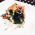 toshi♫'s cooksnap of when they made ほうれん草とカニカマのナムル☆.