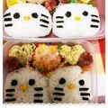 ♪チョコたんママ♪'s cooksnap of when they made キャラ弁＊俵おにぎりde　キティちゃん♡.