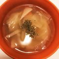 ♡mio1216♡'s cooksnap of when they made 春キャベツと新たまのコンソメスープ^_^.