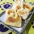 kururin18's cooksnap of when they made キムチ納豆のきんちゃく焼き.