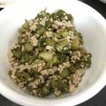 海都。's cooksnap of when they made 【山うどレシピ・葉】うど豚塩そぼろ炒め.