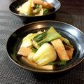 misatona's cooksnap of when they made チンゲン菜とうすあげのあっさりひたし煮.