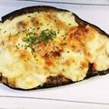 食いしん坊あー's cooksnap of when they made 米なすを器にして！おしゃれな茄子グラタン.