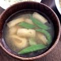  しー's cooksnap of when they made ＊絹さやと油揚げのお味噌汁.
