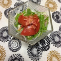 ぽぽきゅ's cooksnap of when they made 桜えびとトマト・水菜の簡単サラダ♪.