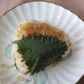トポコ's cooksnap of when they made 大葉焼きおにぎり.