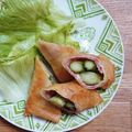 月と弓's cooksnap of when they made アスパラ、ベーコン、チーズの三色春巻き♪.