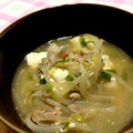 みのりの秋0415's cooksnap of when they made 豚肉ともやしのみそごまスープ.