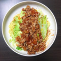 M0E_'s cooksnap of when they made トマトと鶏ひき肉の冷やし中華。.