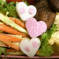 ☆Rokko☆'s cooksnap of when they made お弁当に♪ツートンカラーのハートかまぼこ.