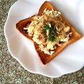 ふたごゆき's cooksnap of when they made ❁お好み焼きトースト❁.