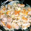 クックWL05NR☆'s cooksnap of when they made 鳥もも肉としめじ☆塩ダレ炒め.
