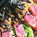 ayska's cooksnap of when they made 鮪のたたきと水菜のニンニク味噌サラダ☆.