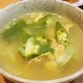 しんにし's cooksnap of when they made オクラとベーコンのスープ.