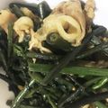 berineko's cooksnap of when they made ♪しどけと豚肉の油炒め♪おひたしも♡.