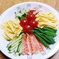 こっこちゃーん's cooksnap of when they made 暑い日はこれ‼️具タップリ！冷し中華♪♪.