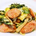 アイリッシュショコラ's cooksnap of when they made ほうれん草✿しめじ✿ウインナー✿卵炒め♡.