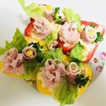 ドュウワチャライク's cooksnap of when they made パプリカカップフラワーサラダ.