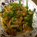 まるこにー's cooksnap of when they made 【龍愛】豚肉（牛肉）とキムチの焼きうどん.