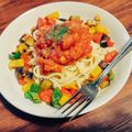 ヤバイおすし屋さん's cooksnap of when they made ”映える！夏野菜とそぼろの冷製パスタ”.