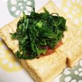 ももちゃんパンダ's cooksnap of when they made レンジで♫厚揚げの梅じょうゆサッパリ蒸し.