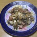 のえきょう's cooksnap of when they made 牡蠣とベーコンと椎茸のシンプルソテー.