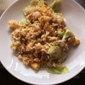 たまご〜's cooksnap of when they made 簡単！！ツナとキャベツのチャーハン.