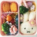 naorii's cooksnap of when they made 超簡単キャラ弁♡ミッフィー小さめ弁当.