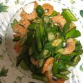 にむばすしゅたーぜん's cooksnap of when they made オクラとアスパラと獅子唐のガリバタ炒め.